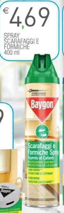 Shun Fa Baygon Spray Scarafaggi e Formiche 400 ml offerta