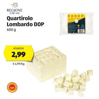 ALDI Quartirolo Lombardo DOP 600g offerta