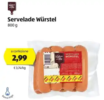 ALDI Servalade Würstel 800g offerta