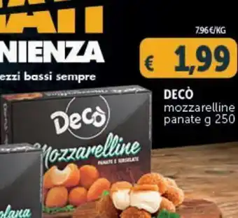 Deco Maxistore Decò mozzarelline panate offerta