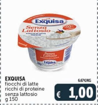 Exquisa fiocchi di latte ricchi di proteine senza lattosio