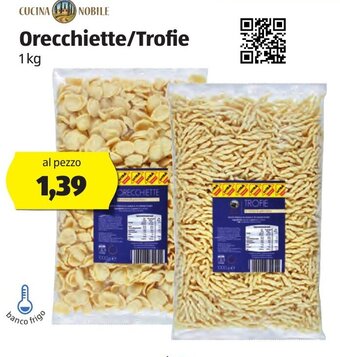 ALDI Orecchiette /Trofie 1kg offerta