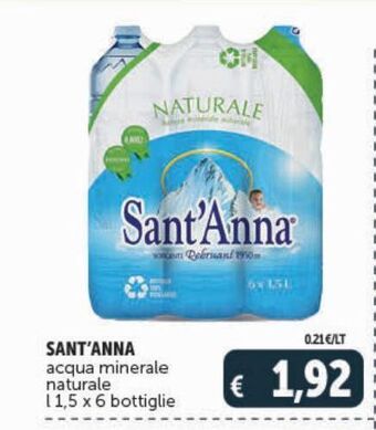 Deco Maxistore Sant'anna acqua minerale naturale offerta