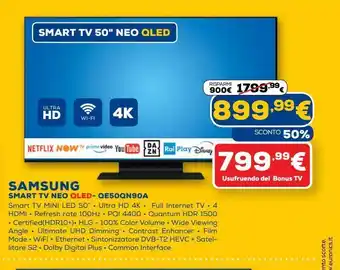 Euronics Samsung smart tv neo offerta