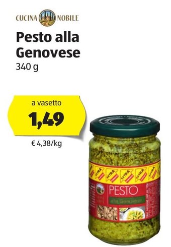 ALDI Pesto Alla Genovese 340g offerta