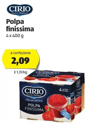 ALDI Polpa Finissima 4x400g offerta