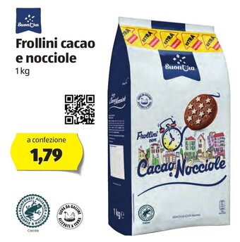 ALDI Frollini Cacao E Nocciole 1kg offerta