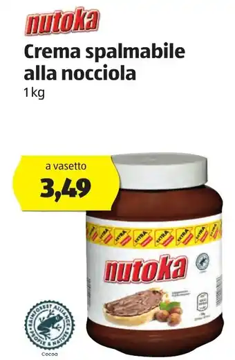 ALDI Crema Spalmabile Alla Nocciola 1kg offerta