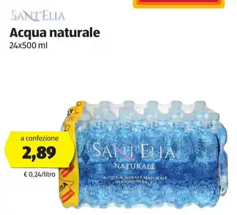 ALDI Acqua Naturale 24x500ml offerta