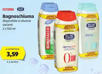 ALDI Bagnoschiuma 2x700ml offerta
