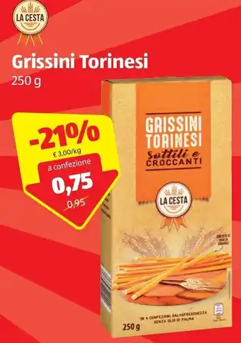 ALDI Grissini Torinesi 250g offerta