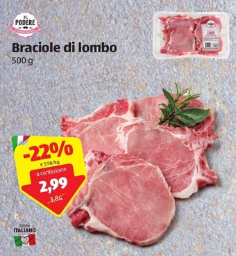 ALDI Braciole Di Lombo 500g offerta
