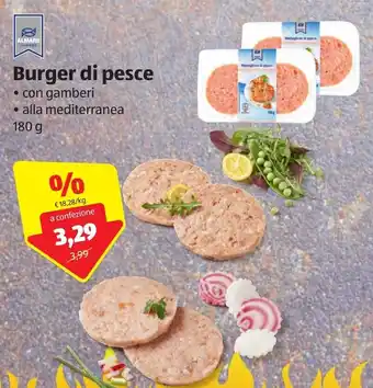 ALDI Burger Di Pesce 180g offerta