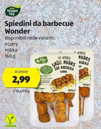 ALDI Spiedini Da Barbecue Wonder 160g offerta