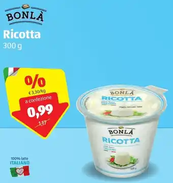 ALDI Ricotta 300g offerta