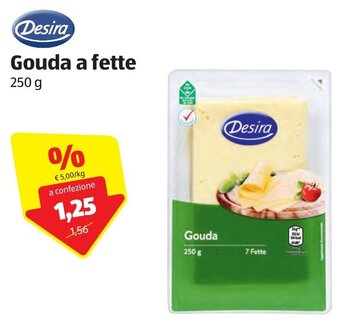 ALDI Desira Gouda A Fette 250g offerta
