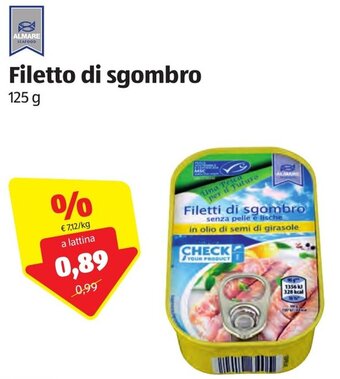 ALDI Filetto Di Sgombro offerta