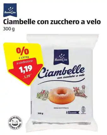ALDI Ciambelle Con Zucchero A Velo 300g offerta