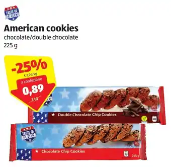 ALDI American Cookies 225g offerta