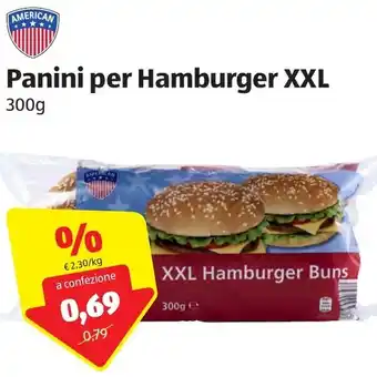 ALDI Panini Per Hamburger XXL 300g offerta