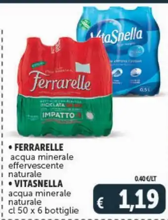 Deco Superstore Ferrarelle/vitasnella acqua minerale offerta