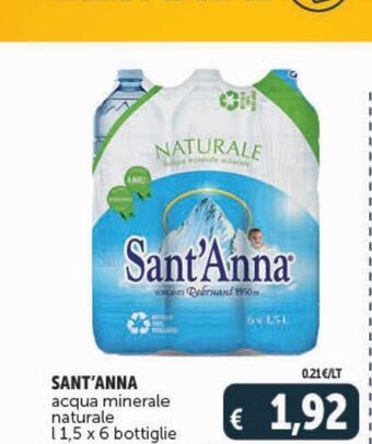 Deco Superstore Sant'anna acqua minerale naturale offerta