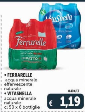 Deco Superstore Ferrarelle/vitasnella acqua minerale offerta
