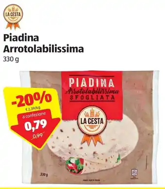 ALDI Piadina Arrotolabilissima 330g offerta
