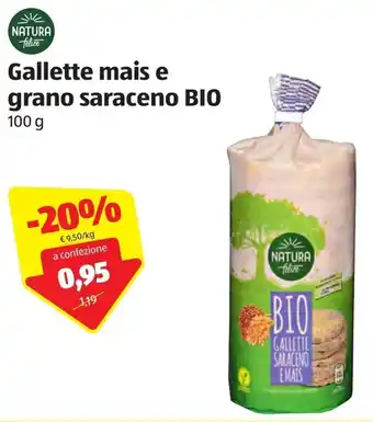 ALDI Gallette Mais E Grano Saraceno Bio 100g offerta