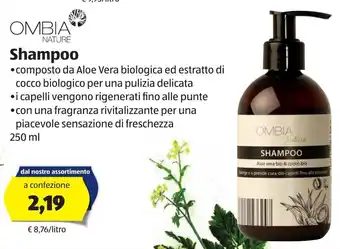 ALDI Omnbia Nature Shampoo 250ml offerta