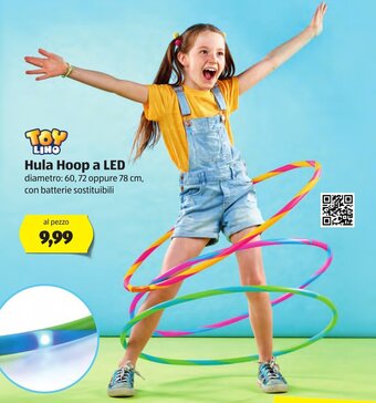 ALDI Toy Lino Hula hoop A LED offerta