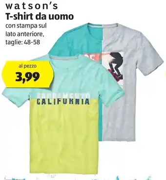 ALDI Watson's T-shirt Da Uomo 48-58 offerta