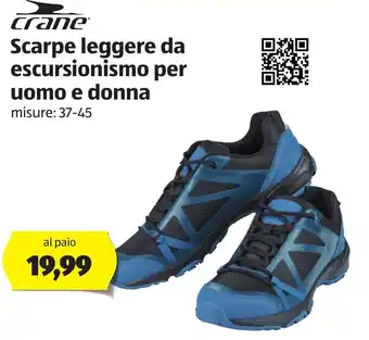 ALDI Crane Scarpe Leggere Da Escursionismo Per Uomo E Donna 37-45 offerta