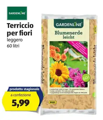 ALDI Terriccio Per Fiori 60L offerta