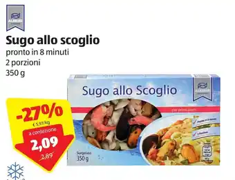 ALDI Sugo Allo Scoglio 350g offerta