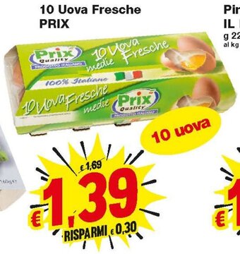 Prix Quality 10 Uova Fresche Prix offerta