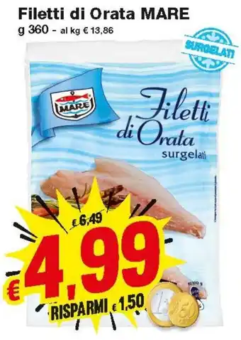 Prix Quality Filetti Di Orata Mare 360g offerta