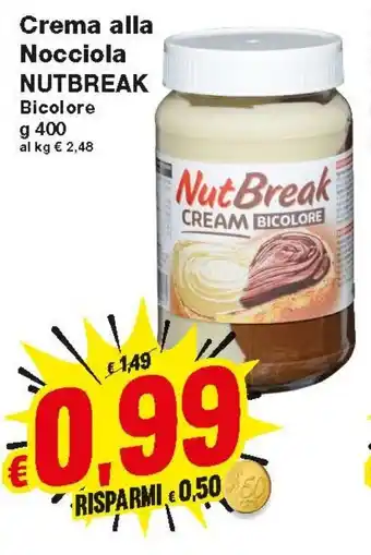 Prix Quality Crema Alla Nocciola Nutbreak 400g offerta