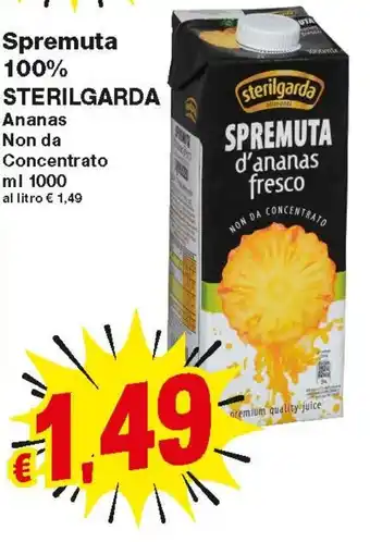 Prix Quality Spremuta 100% Sterilgarda 1000ml offerta