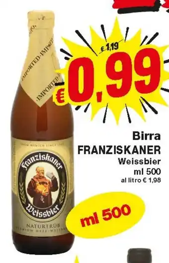 Birra Franziskaner Weissbier 500ml