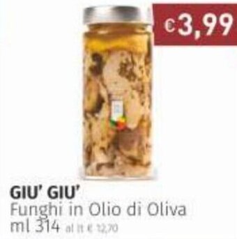 Prezzemolo e Vitale Giu' Giu' Funghi in Olio di Oliva 314 ml offerta