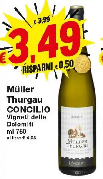 Müller Thurgau Concilio 750ml
