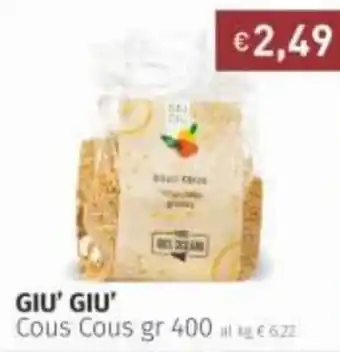 Prezzemolo e Vitale Giu' Giu' Cous Cous 400 gr offerta