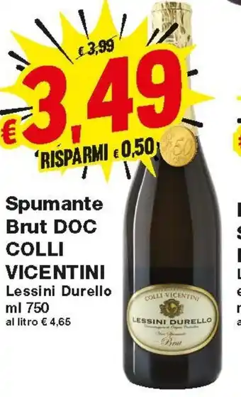 Prix Quality Spumante Brut DOC Colli Vicentini 750ml offerta
