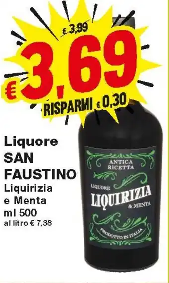 Prix Quality Liquore San Faustino 500ml offerta