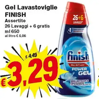 Prix Quality Gel Lavastoviglie Finish 650ml offerta