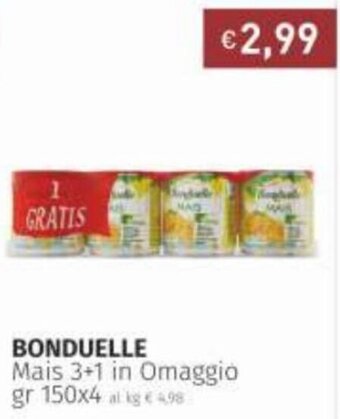 Prezzemolo e Vitale Bonduelle Mais 3+1 in Omaggio 150 gr x 4 offerta