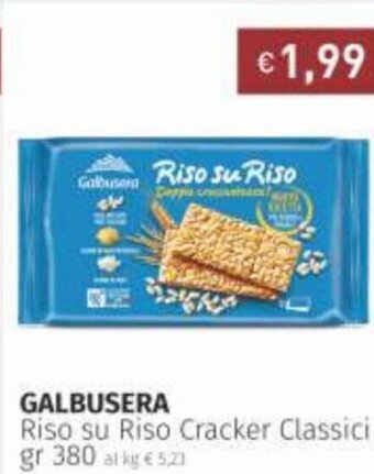 Prezzemolo e Vitale Galbusera Riso su Riso Cracker Classici 380 gr offerta