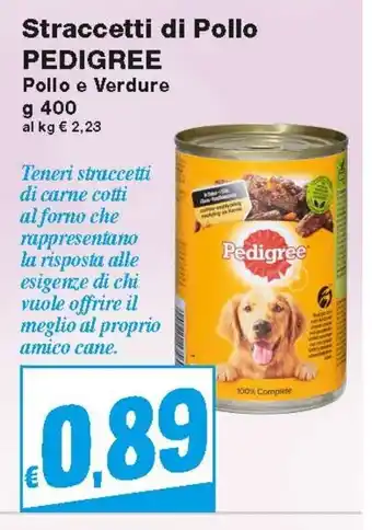 Prix Quality Stracetti Di Pollo Pedigree 400g offerta
