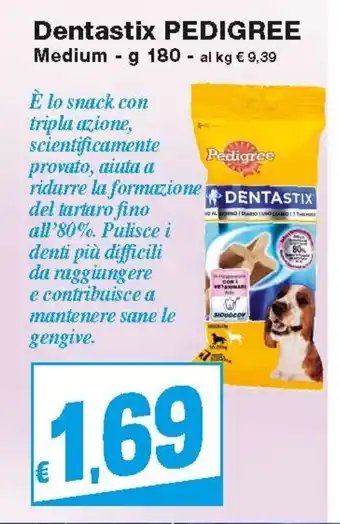 Prix Quality Dentastix Pedigree 180g offerta